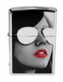 Leštěný chromovaný "Women in sunglasses" 28274